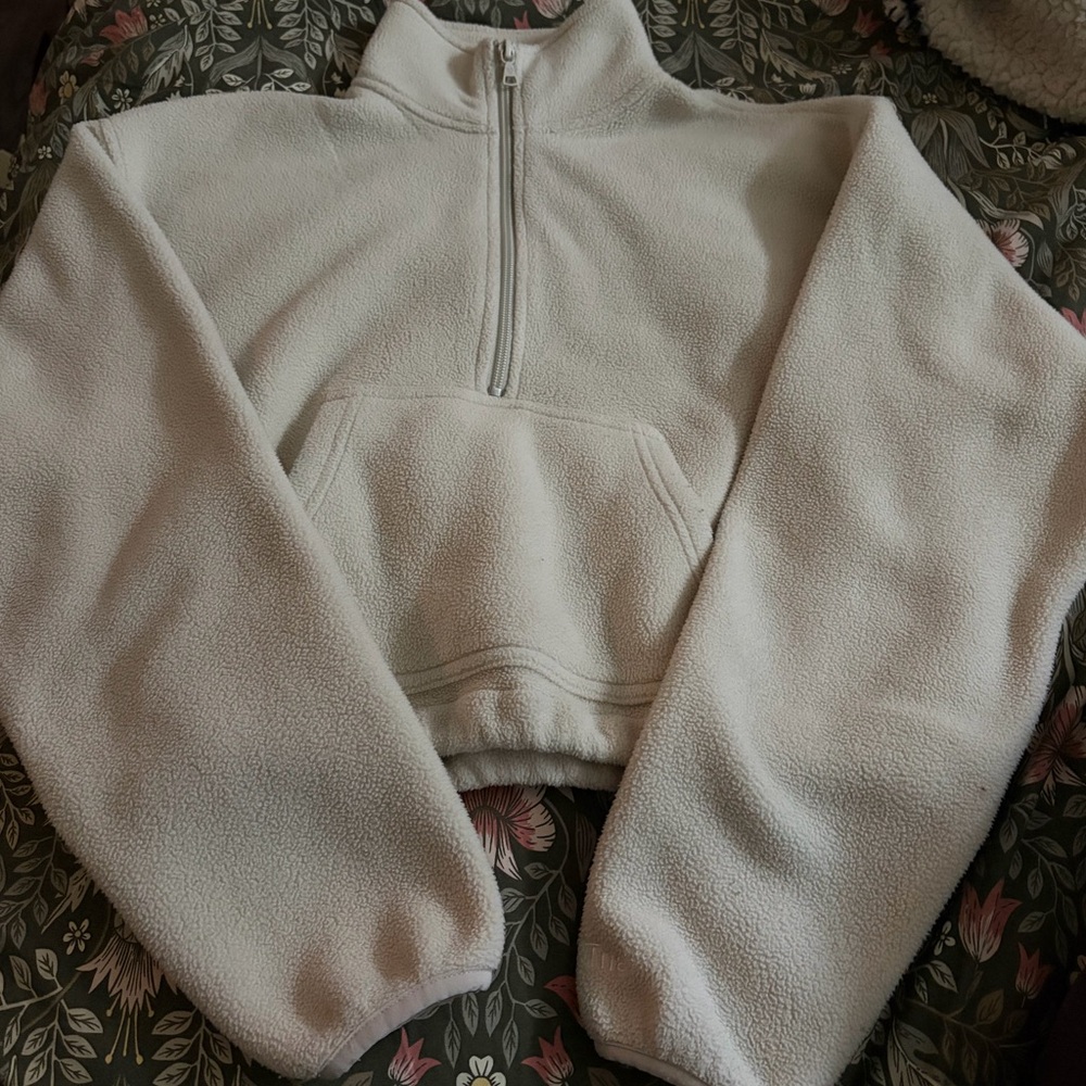 TNA Cream Half-Zip Sherpa Pullover